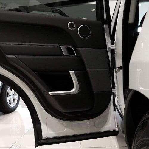 ABS Plastic Inner Door Decoration Strips Trim Car Accessories Carbon Fiber Style For Land Rover Range Rover RR Sport 2014-2017