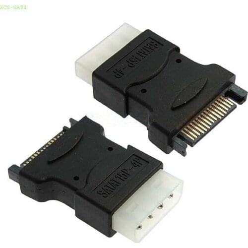 4Pin Molex PC IDE Male to 15 pin SATA Male Power Adapter convertor connector
