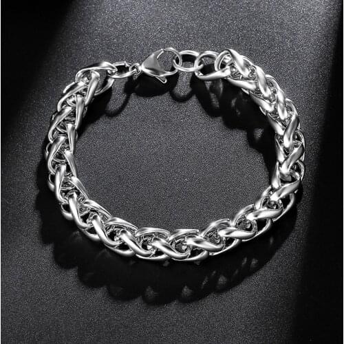 MANGOSKY Never Fade 316 Stainless Steel Men Bracelet Jewelry Man Wristband Charm Braclet For Male Accessories Hand Cuff