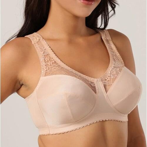 Womens Lace Bra Bralette Black Sexy Lingerie Wire Free Underwear Tops Minimizer Plus Size Brassiere BH 36-56 A B C D E F G H Cup