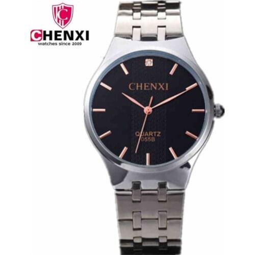 CHENXI Watch Man Fashion Luxury Steel Strap Men Gold Watches Ultra Thin Quartz Clocks Brand Business Male Hand Wristwatch NATATE