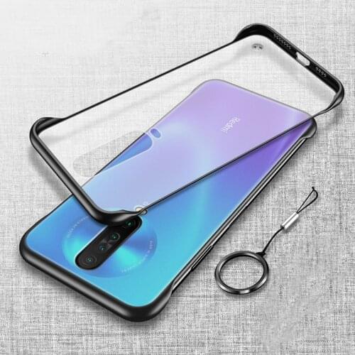 For Xiaomi Redmi K30 Case Hard Matte Transparent Slim With Ring Protective Back Cover case for xiaomi redmi k30 5g phone shell