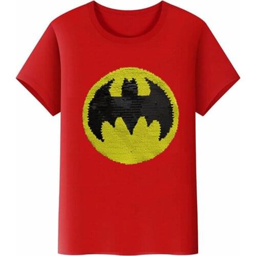 Disney Summer Fashion Trend Cartoon Frozen Princess Spider-Man Boy Girl Printed Sequined LED T-shirt Cotton Short Sleeve Top