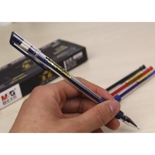 M&G 0.28mm Gel Pen Ultra Thin Financial Gel Pen 6 pcs/lot