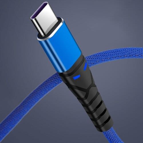 5A 1m Micro USB Type C Cable LED Android Mobile Phone Charger Fast Charging Microusb Data Cord Charge For Xiaomi Samsung Huawei