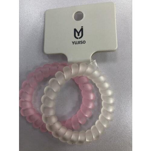 Candy Colored Telephone Line Hair Ring Spring Rubber Band Hair Band Tie Braids Bind Tool Hairstyle Hair Accessories