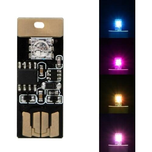 LEEPEE Touch and Sound Control Decorative Lamp RGB Music Rhythm Light with USB Sockets Car LED Atmosphere Lights