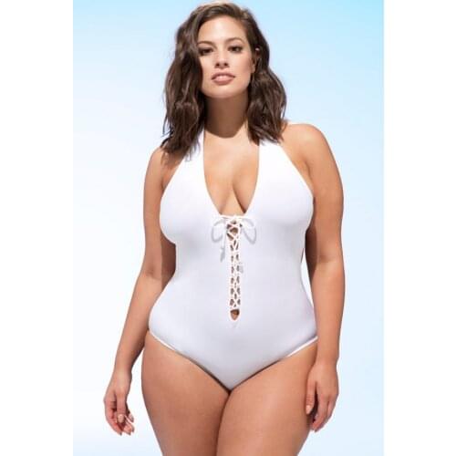 Fashion swimwear women Solid Color Sexy Jumpsuit Push-Up Beach Bikini One Piece Swimwear Ladies swimsuit