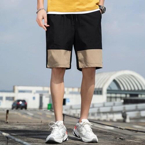 Men Casual Shorts Summer Run Drawstring Sportswear Shorts Breathable Shorts Plus Size Hip Hop Beach Fashion Sweatpants Male 2021