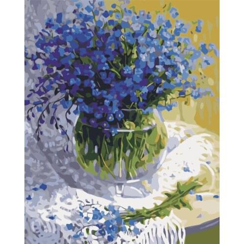 Orchid Love Paint By Number Winter Drawing On Canvas Gift Diy Pictures By Numbers Forest Kits Hand Painted Painting Art Home