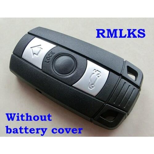 RMLKS New 3 Button Car Remote Key Case For BMW 1 3 5 6 Series E90 E91 E92 E60 Uncut Remote Key Shell Smart Key HU92 Blade Fob