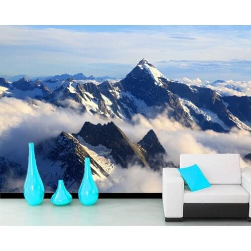 Papel de parede Mountain clouds landscape 3d wallpaper,living room TV sofa wall bedroom wall papers home decor mural