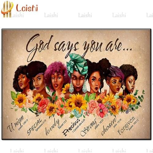 Full square round diamond painting African girl full diamond embroidery 5D rhinestone mosaic diamond inlaid home decoration