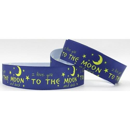 Q&N ribbon OEM 1inch 25mm 160302040 love move design print grosgrain ribbon for hair bows or headband