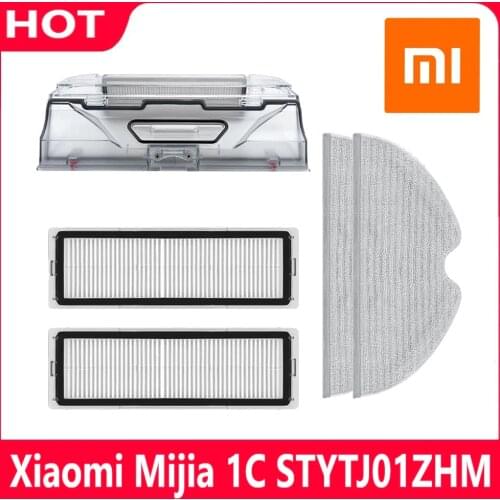 Xiaomi Mijia 1C STYTJ01ZHM Pro Mi Robot Vacuum Cleaner Dust Box HEPA Filter Mop Cleaning Accessories Trash can Spare Parts