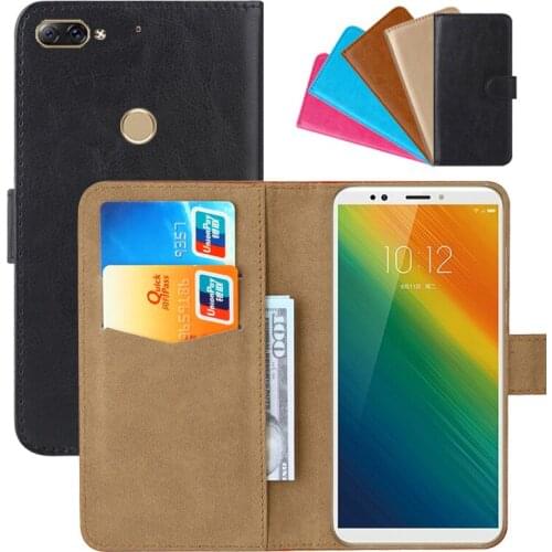 Luxury Wallet Case For Lenovo K5 Note (2018) PU Leather Retro Flip Cover Magnetic Fashion Cases Strap