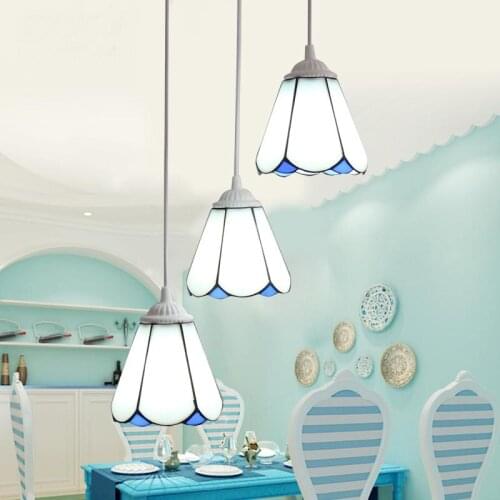 Light Mediterranean room Pendant lamps European style simple triple staircase modern living room Pendant Lights DF17