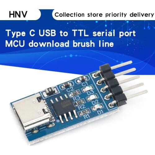 Type C USB to TTL serial port ch340n module upgrade MCU download brush line