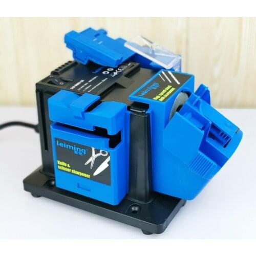 96w Electric Knife Sharpener 3in1 Household Grinding Wheel Sharpener Brill Bits Scissors Kitchen Knife Grinding Tools
