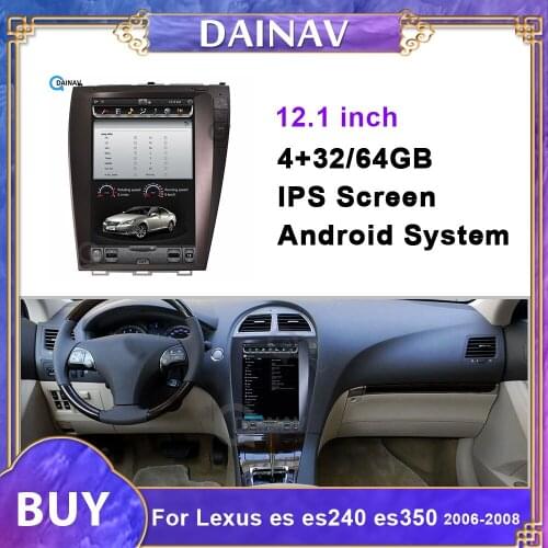 Vertical Screen Android Car Radio GPS Navigation FOR-Lexus ES ES240 ES350 2006 2007 2008 Tesla Style Car Multimedia DVD Player