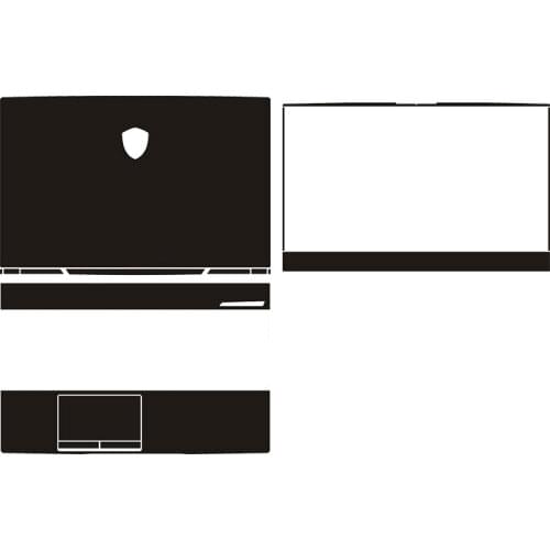 Carbon fiber Vinyl Laptop Sticker Skin Decals Cover Protector for MSI GE65 15.6"