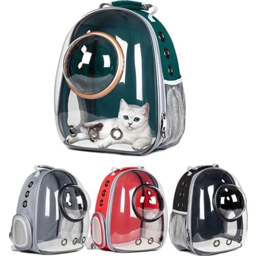Astronaut Window Bubble Carrying Travel Bag Breathable Space Capsule Transparent Pet Carrier Bag Dog Cat Backpack