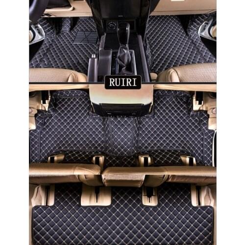 High quality! Full set car floor mats for Toyota Land Cruiser Prado 150 7 seats 2020-2010 waterproof carpets for Prado 150 2019