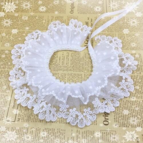 Pet Jewelry Accessories Handmade Bow Ties Lace Dog Necklace Dog Neckties Collar Christmas Dogs Festival Bow Tie