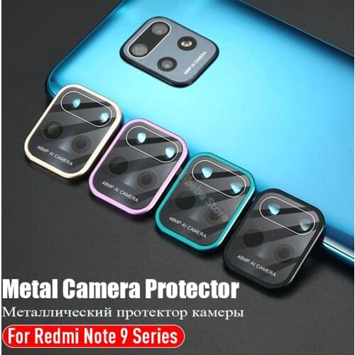 Glass For Xiaomi Redmi Note 9 10 Pro 9s Poco F2 Pro Camera screen Protectors 10T Pro Metal Ring Glass For Redmi Note 9 Pro Case