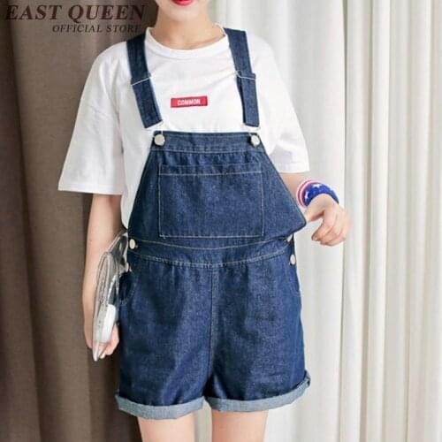 Casual loose denim jumpsuit shorts blue jeans jumpsuit women 2019 plus size jumpsuit women shorts XL-5XL AA2466 YQ