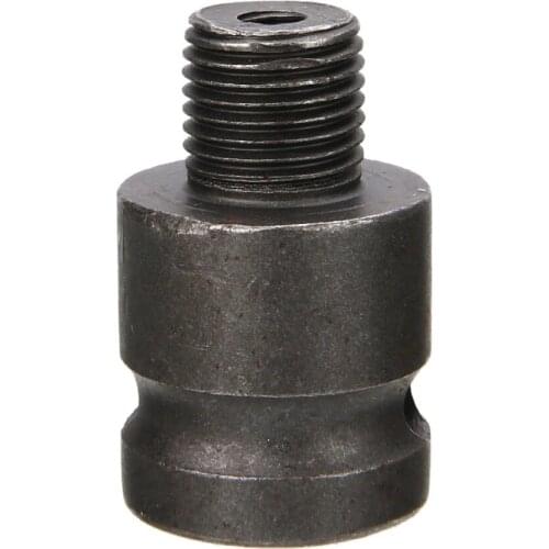 1pc Mayitr Grey 1/2'' Drill Chuck Adaptor For Impact Wrench Conversion 1/2-20UNF High Strength Drill Bit Tool 33*24mm With Screw