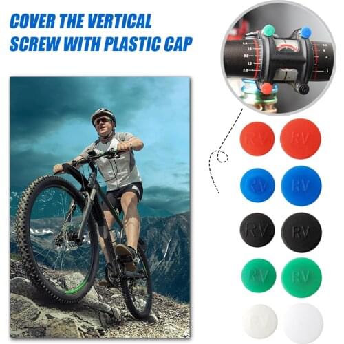 10pcs MTB Bicycle Headset Cover Stem Screw Cap Mountain Road Foldable Bike M5 M6 Hexagon Screws Caps Cycling Accessories