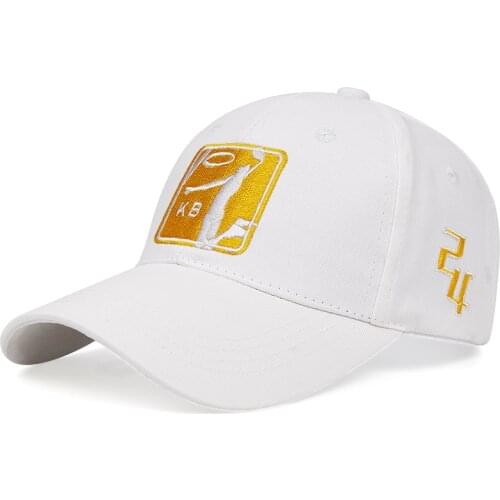 Kobe Bryant Hat 100％ Cotton 24 Baseball Caps embroidery Dad Hat 8 commemorate Snapback Cap black Black Mamba caps