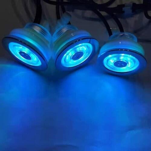 19pcs built-in waterproof RGB LED underwater massage hot tub air jet led light without manual light controller