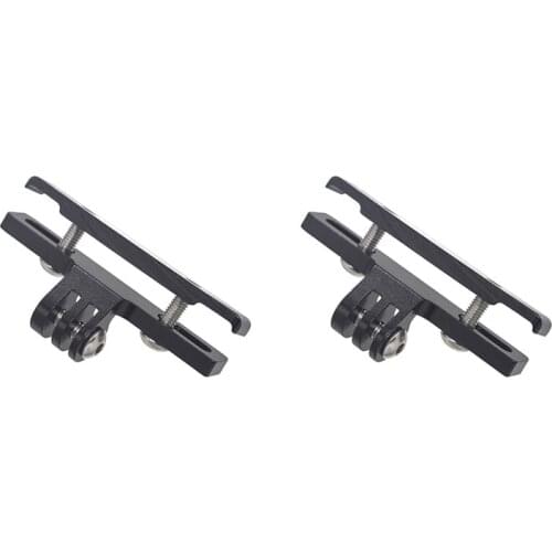 2Pcs Bicycle Saddle Rail Mount Pannier Rack Clamp for GoPro Hero 6/5/4/3 Campark Crosstour and Other Action Camera