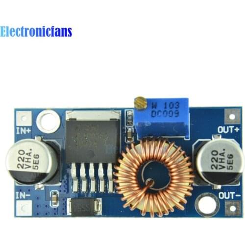 5PCS 5A DC-DC Step Down Adjustable Power Supply Module LED Lithium Charger board
