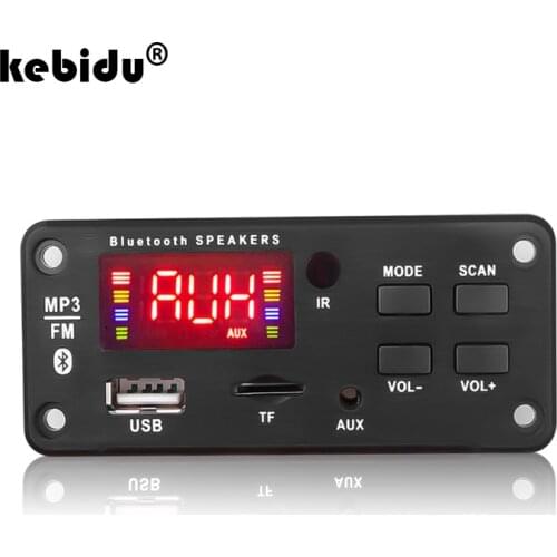 DC 5V Micro USB Power Supply TF FM Radio Recording Bluetooth MP3 Decoder Board 12V Audio Module for Car Remote Music Speaker