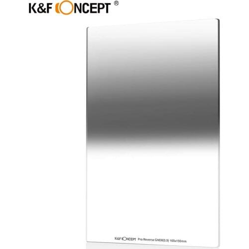 K&F Concept 100X150mm Reverse Neutral Density Filter Gradient mirror Filter Multi Coated Compatible For Canon Nikon Sony Camera