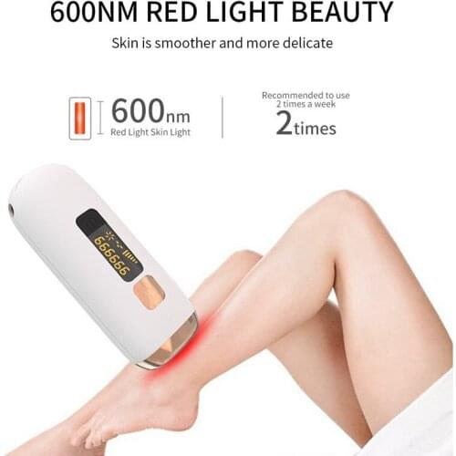 IPL Freezing Point Permanent Photoepilator Armpit Painless Profession Epilator Laser Hair Removal Machine LCD Display for Women