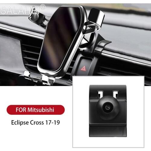 GPS Car Phone Holder Stand Air Outlet Vent Outlet Clips For Mitsubishi Eclipse Cross 2017 2018 2019 Car Styling Accessories