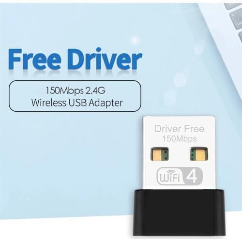 Mini USB WiFi Adapter 150Mbps 2.4GHz Wireless Network Card Adapter Wi-Fi Receiver for Windows 10/8/7XP Laptop Desktop PC