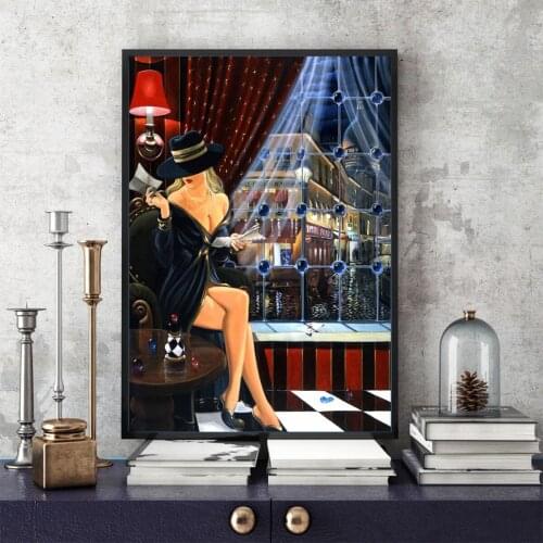 Wall Art Victor Sexy Beauty Home Decoration Oil Painting wall picture for living room Gallery Restaurant Coffee Bar Poster