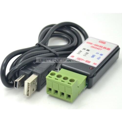 USB to 485/422 Converter 5V Voltage Output TVS Surge Protection CH340T Chips