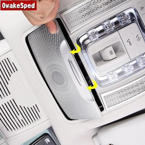 Car Reading Lamp Frame Decoration Cover Trim 3pcs For Mercedes Benz GLE GLS Class W167 2020 2021 Interior Auto Accessories