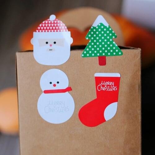 Christmas gift Decorate Stickers ,Christmas Wrapping Stickers, Present Stickers 160pcs/lot