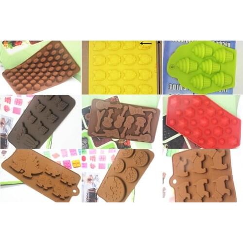 Silicone Biscuits mold/ chocolate mould Jelly pudding DIY series baking tool