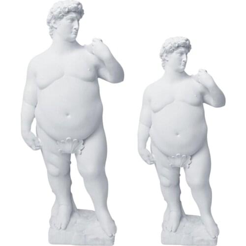 Nordic Greek Mythology Resin Statue Fat Daivd Figurines Home Garden Decor Ornaments Crafts Sculpture