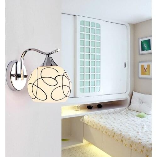 Modern simple creativity warm led bedroom bedside living room corridor staircase balcony wall lamp