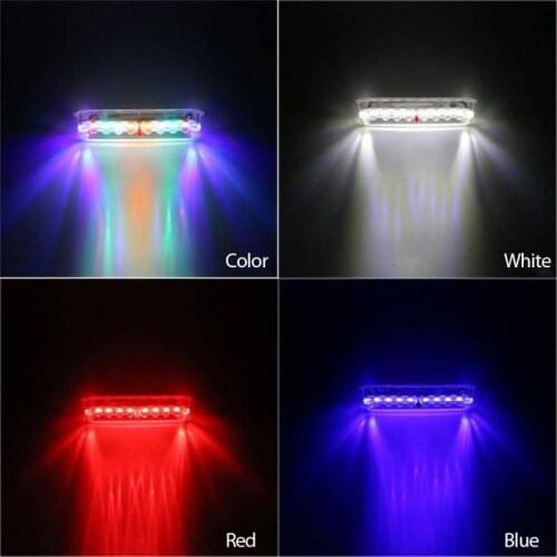 Bicycle Light Motorcycle Light Waterproof LED Tail Light Solar Charge Mountain Bike Tail Light Safety Warning Light Car Goods