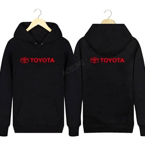 Hoodies 2019 Printed toyota Pullover Sweatshirts Hip Hop coats solid colour Hoodies jackets